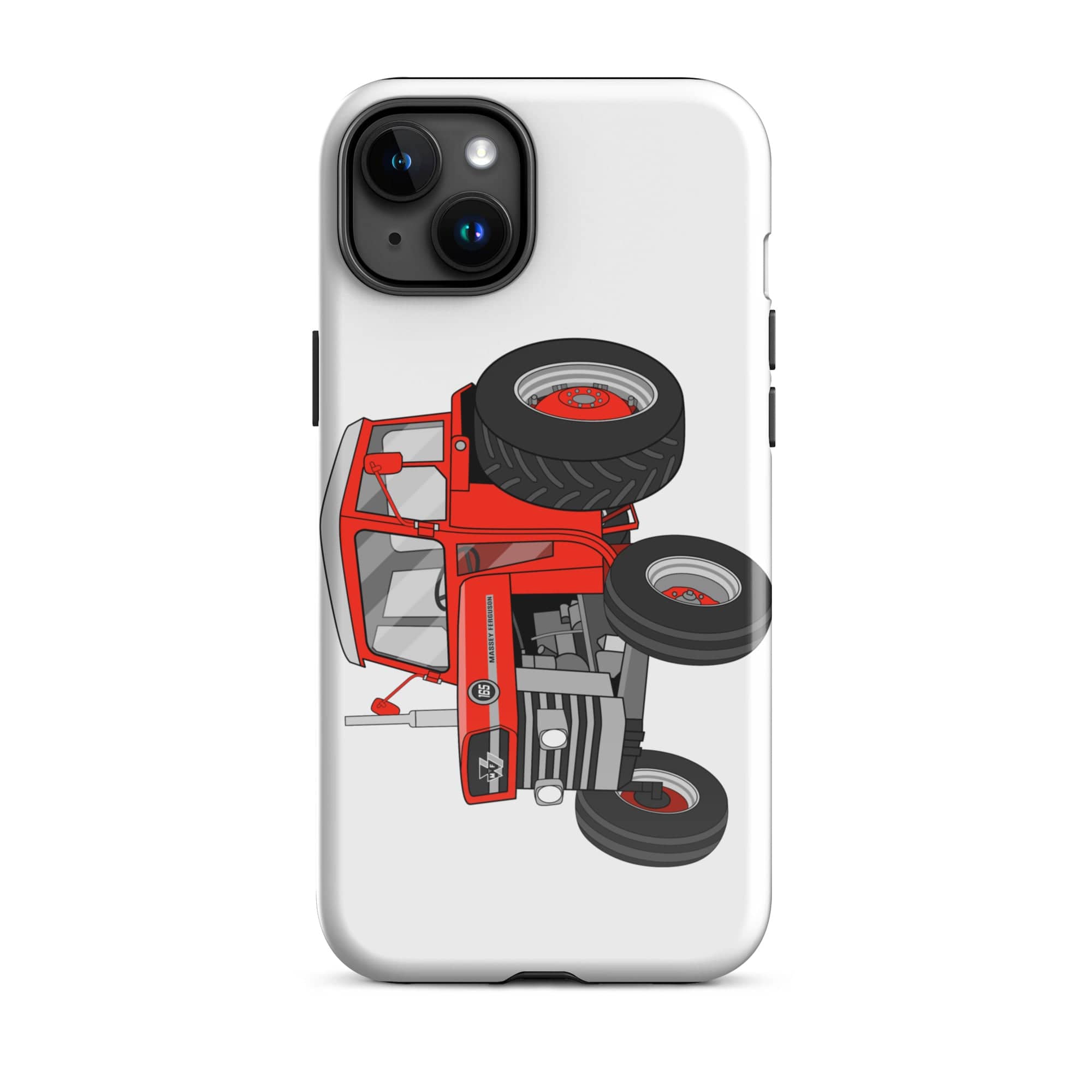 The Tractors Mugs Store iPhone 15 Plus Massey Ferguson 165 Tough Case for iPhone® Quality Farmers Merch