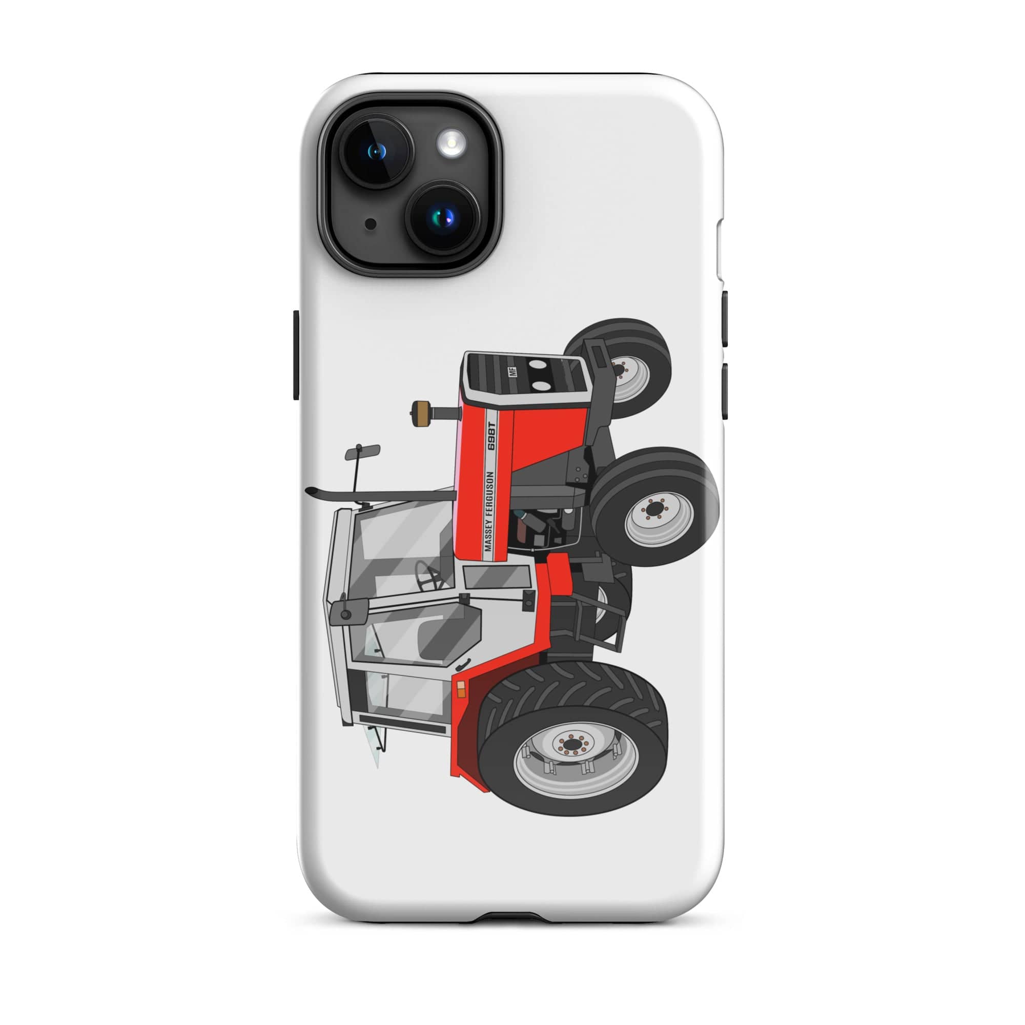 The Tractors Mugs Store iPhone 15 Plus Massey Ferguson 698T Tough Case for iPhone® Quality Farmers Merch