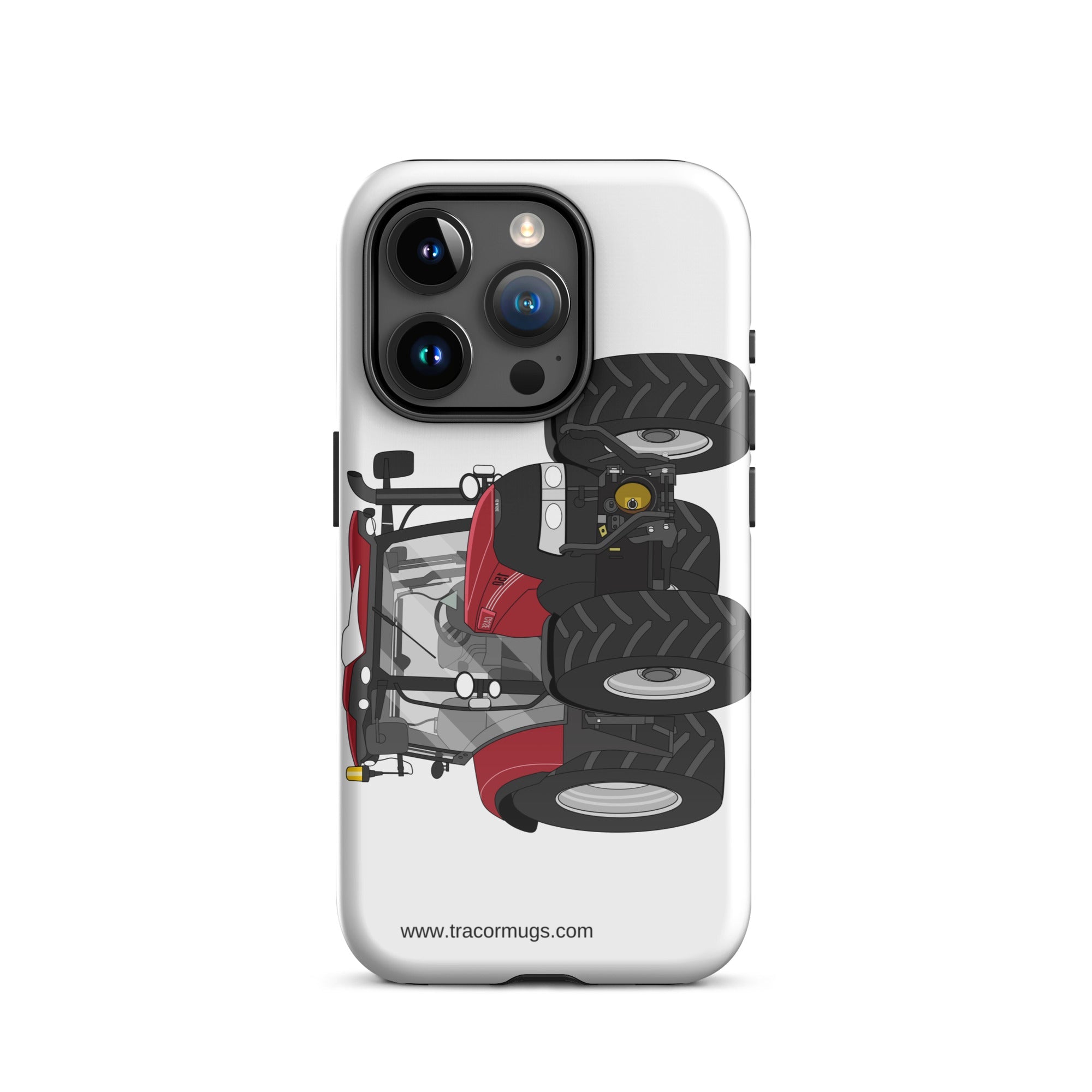 The Tractors Mugs Store iPhone 15 Pro Case IH Maxxum 150 Activedrive 8 Tough Case for iPhone® Quality Farmers Merch