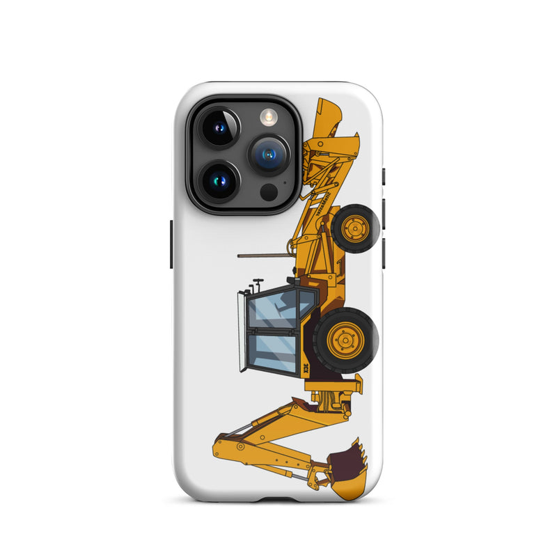 The Tractors Mugs Store iPhone 15 Pro JCB 3CX Tough Case for iPhone® Quality Farmers Merch