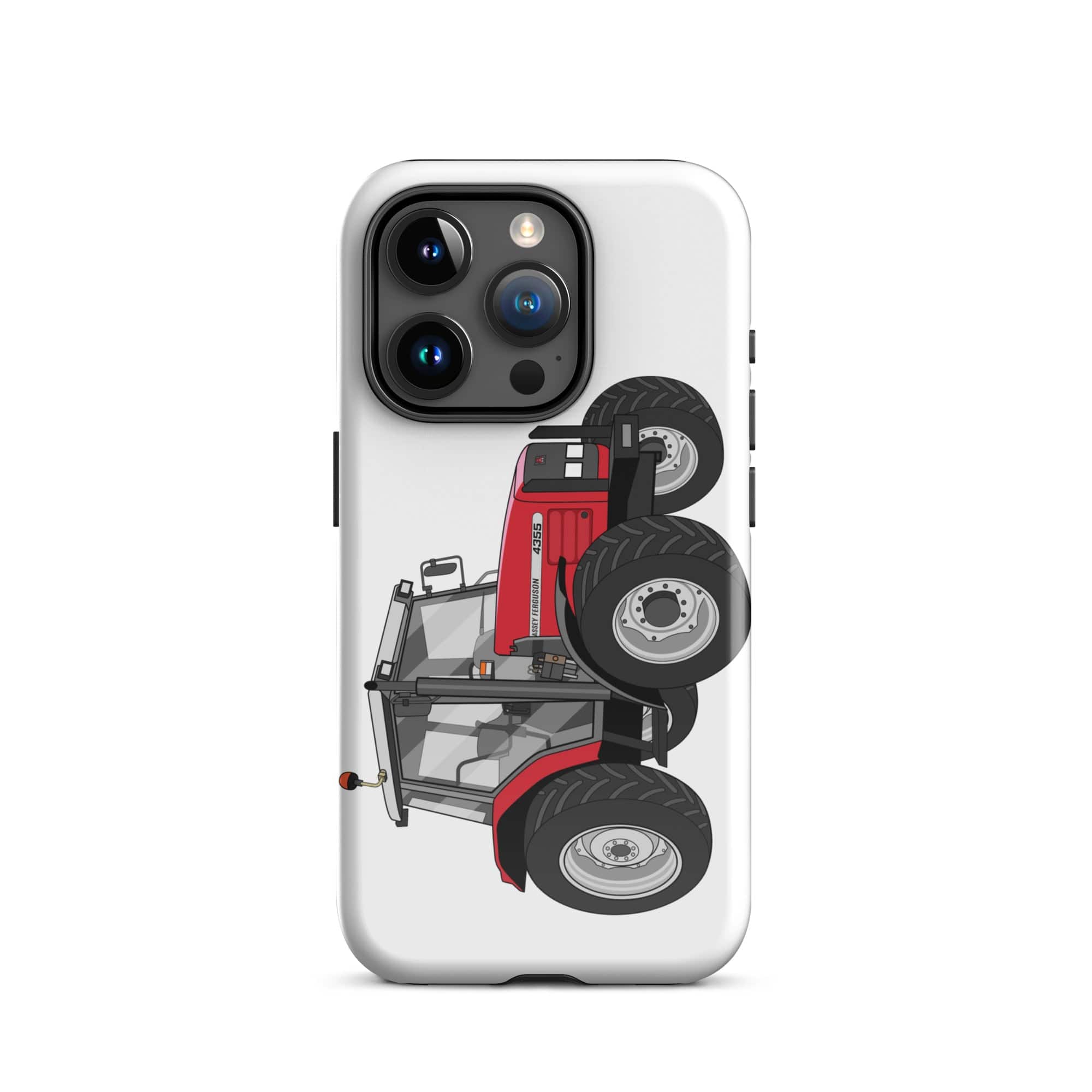 The Tractors Mugs Store iPhone 15 Pro Massey Ferguson 4355 Tough Case for iPhone® Quality Farmers Merch