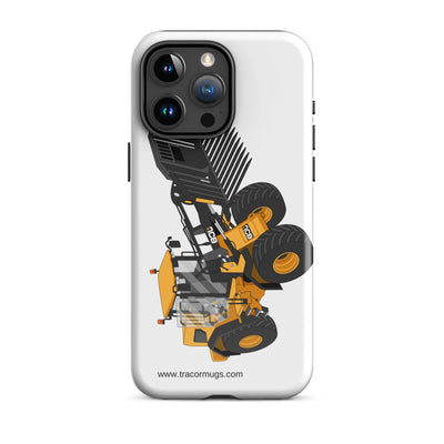 The Tractors Mugs Store iPhone 15 Pro Max JCB 435 S Farm Master Tough Case for iPhone® Quality Farmers Merch
