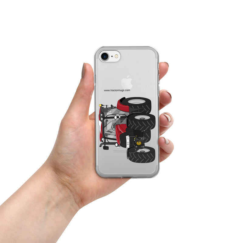 The Tractors Mugs Store iPhone 7/8 Case IH Maxxum 150 Activedrive 8 Clear Case for iPhone® Quality Farmers Merch