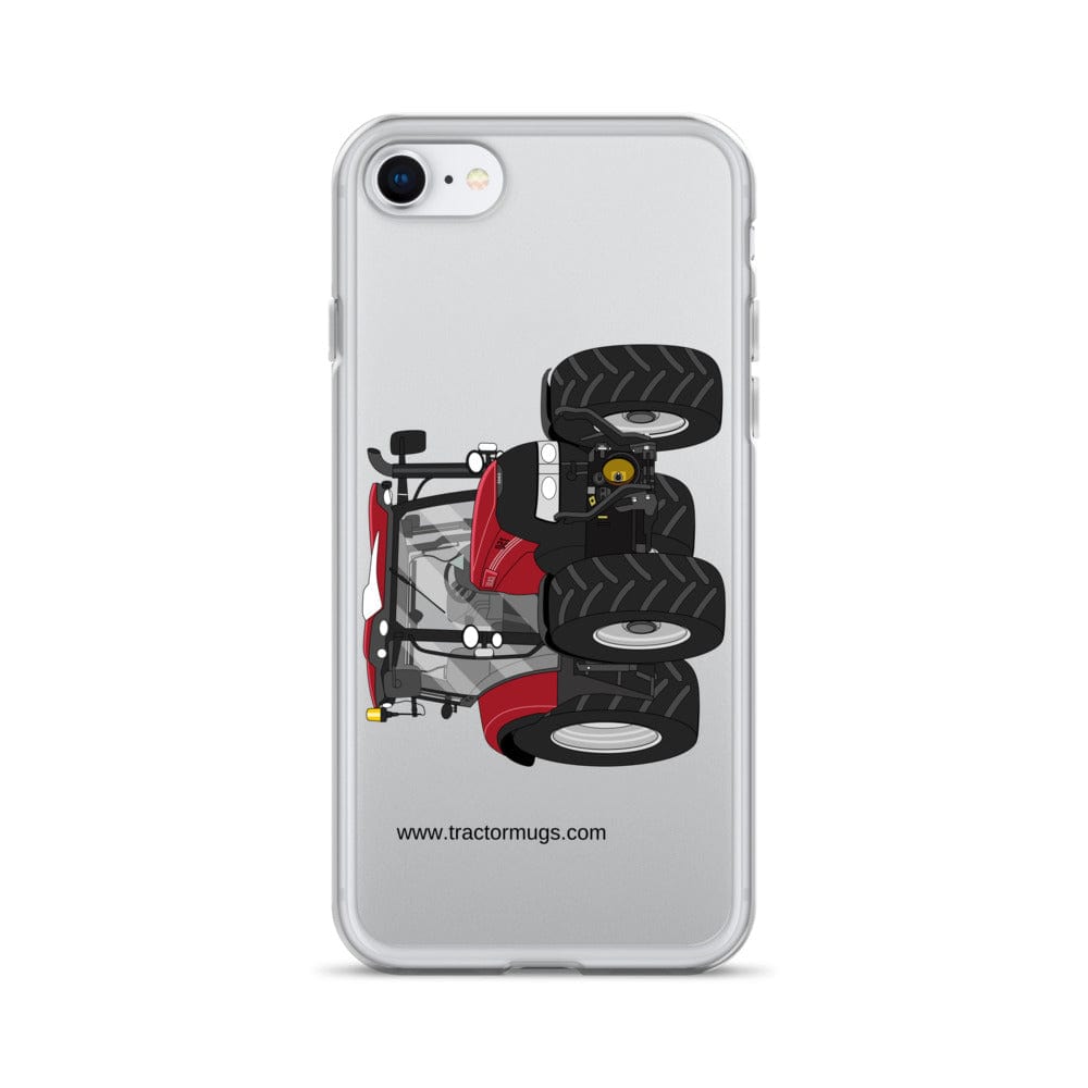 The Tractors Mugs Store iPhone SE Case IH Maxxum 150 Activedrive 8 Clear Case for iPhone® Quality Farmers Merch