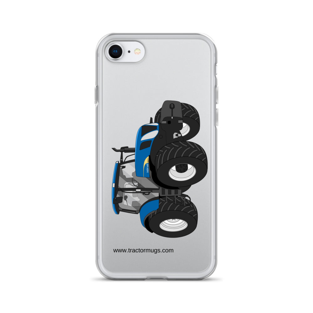 The Tractors Mugs Store iPhone SE New Holland The 7040-1 Clear Case for iPhone® Quality Farmers Merch