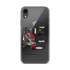 The Tractors Mugs Store iPhone XR Case IH Maxxum 150 Activedrive 8 Clear Case for iPhone® Quality Farmers Merch