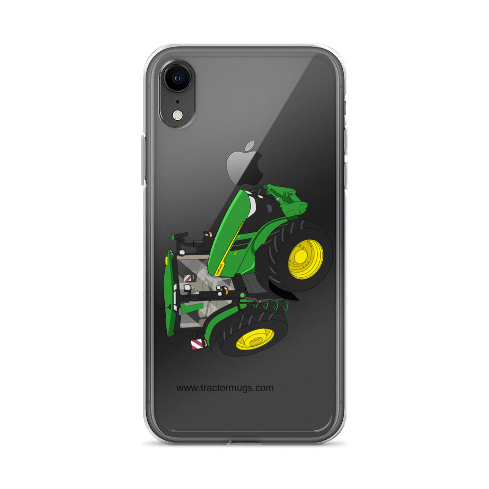 The Tractors Mugs Store iPhone XR John Deere 7R 350 auto powr Clear Case for iPhone® Quality Farmers Merch