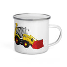 The Tractors Mugs Store JCB 3CX 70th Anniversary Edition Enamel Mug Quality Farmers Merch