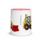 The Tractors Mugs Store JCB 3CX 70th Anniversary Edition Mug with Color Inside Quality Farmers Merch
