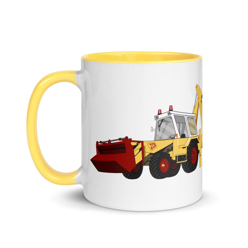 JCB 3D (1975) Mug with Color Inside | Tractor Mug Store