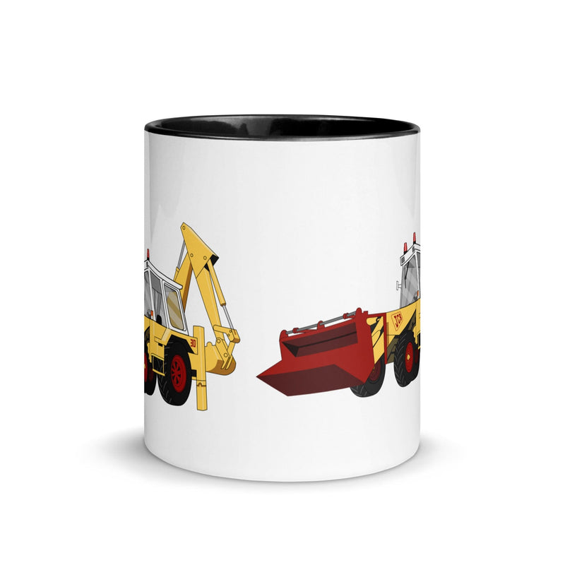 The Tractors Mugs Store JCB 3D (1975) Mug with Color Inside Quality Farmers Merch