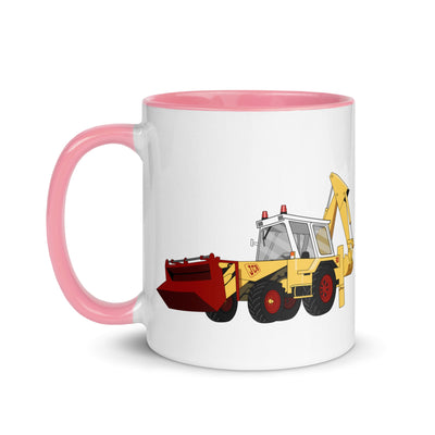 The Tractors Mugs Store JCB 3D (1975) Mug with Color Inside Quality Farmers Merch