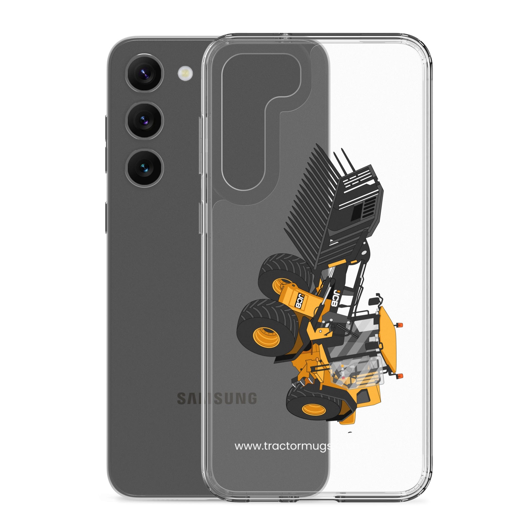 The Tractors Mugs Store JCB 435 S Farm Master Clear Case for Samsung® Quality Farmers Merch