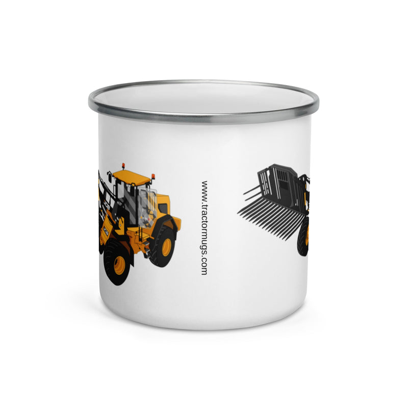 The Tractors Mugs Store JCB 435 S Farm Master Enamel Mug Quality Farmers Merch
