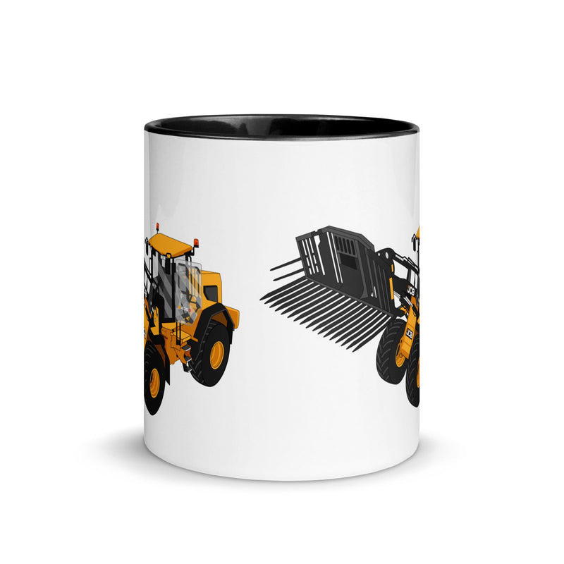 The Tractors Mugs Store JCB 435 S Farm Master Mug with Color Inside Quality Farmers Merch