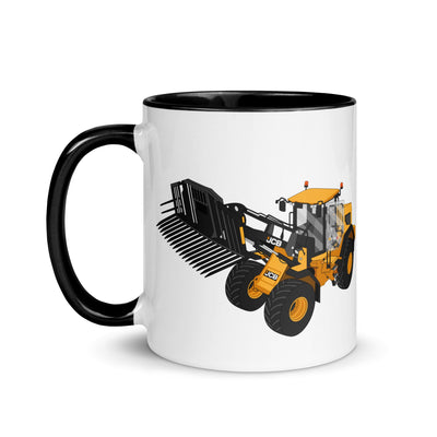 The Tractors Mugs Store JCB 435 S Farm Master Mug with Color Inside Quality Farmers Merch