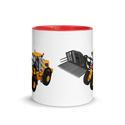 The Tractors Mugs Store JCB 435 S Farm Master Mug with Color Inside Quality Farmers Merch