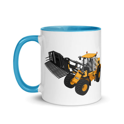 The Tractors Mugs Store JCB 435 S Farm Master Mug with Color Inside Quality Farmers Merch