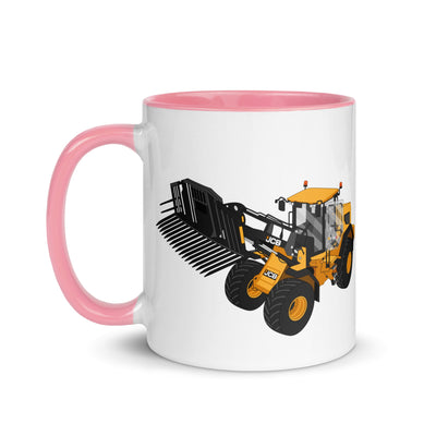 The Tractors Mugs Store JCB 435 S Farm Master Mug with Color Inside Quality Farmers Merch