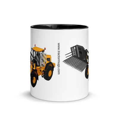 The Tractors Mugs Store JCB 435 S Farm Master Mug with Color Inside Quality Farmers Merch