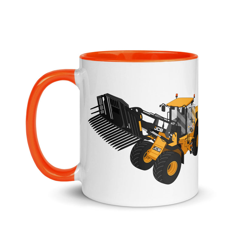 The Tractors Mugs Store JCB 435 S Farm Master Mug with Color Inside Quality Farmers Merch