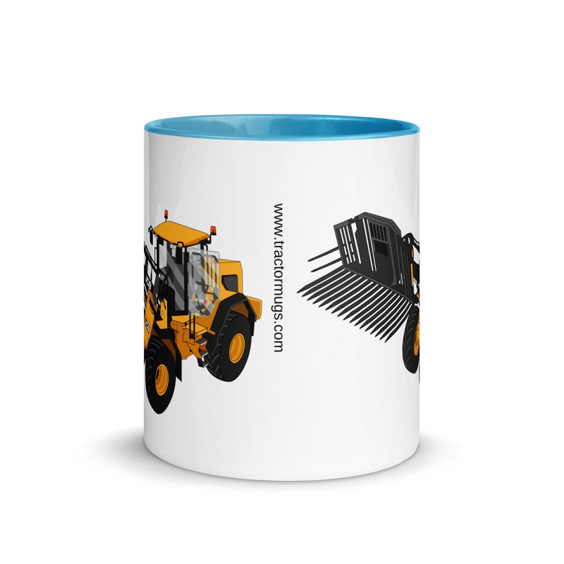 The Tractors Mugs Store JCB 435 S Farm Master Mug with Color Inside Quality Farmers Merch