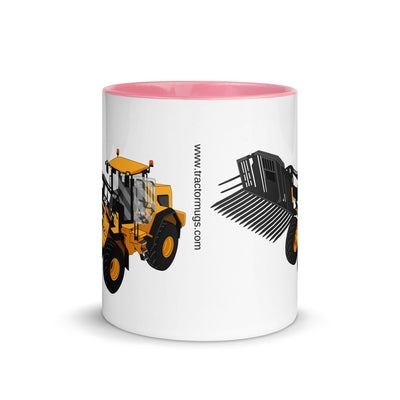 The Tractors Mugs Store JCB 435 S Farm Master Mug with Color Inside Quality Farmers Merch