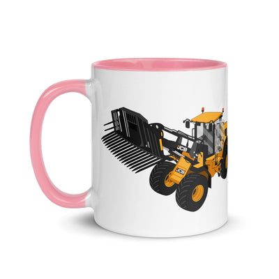 The Tractors Mugs Store JCB 435 S Farm Master Mug with Color Inside Quality Farmers Merch