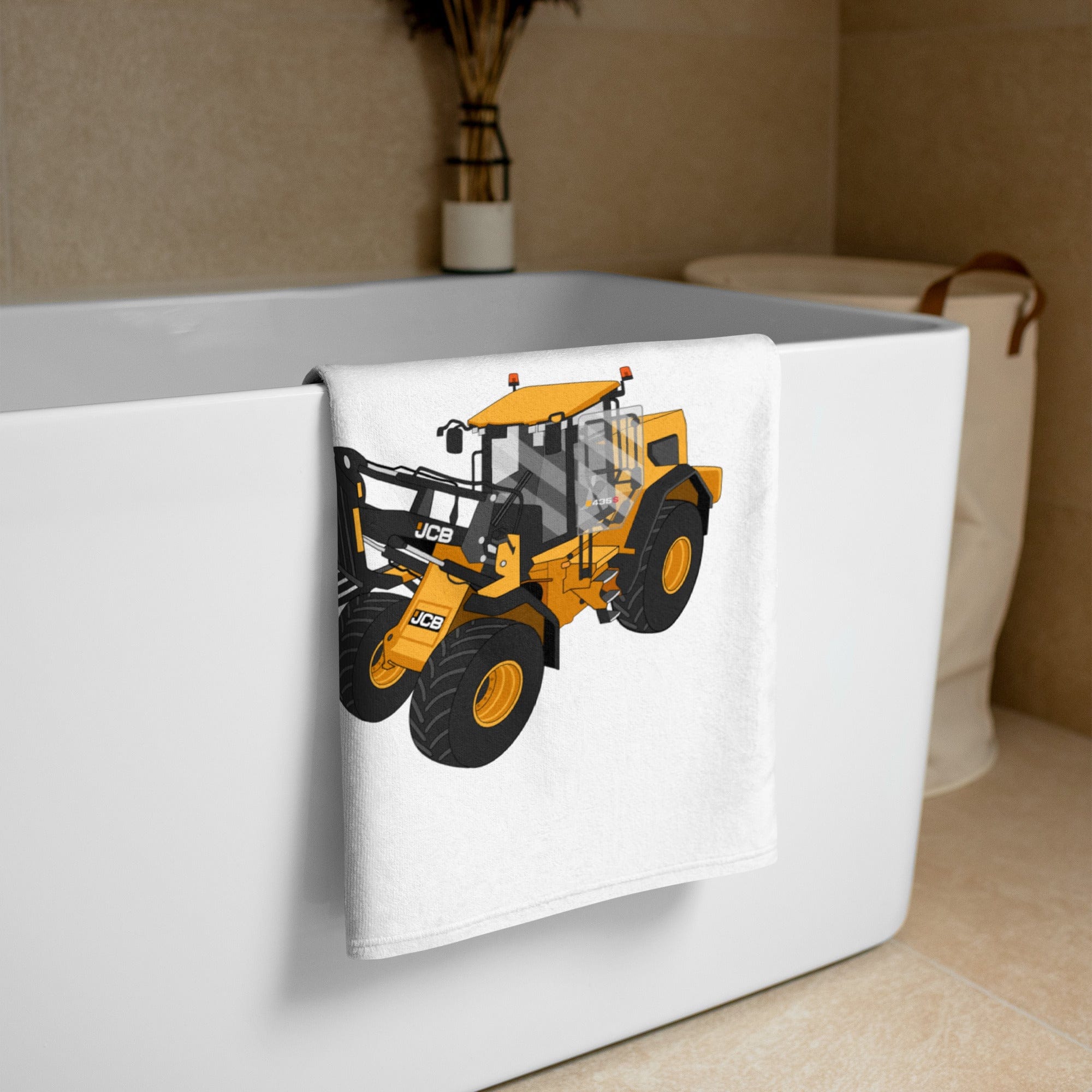 The Tractors Mugs Store JCB 435 S Farm Master Towel Quality Farmers Merch