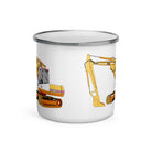 The Tractors Mugs Store JCB 814 Super Enamel Mug Quality Farmers Merch