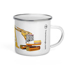 The Tractors Mugs Store JCB 814 Super Enamel Mug Quality Farmers Merch