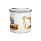 The Tractors Mugs Store JCB 814 Super Enamel Mug Quality Farmers Merch