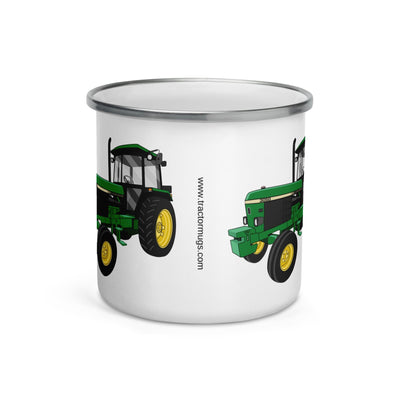 The Tractors Mugs Store John Deere 3050 2WD Enamel Mug Quality Farmers Merch