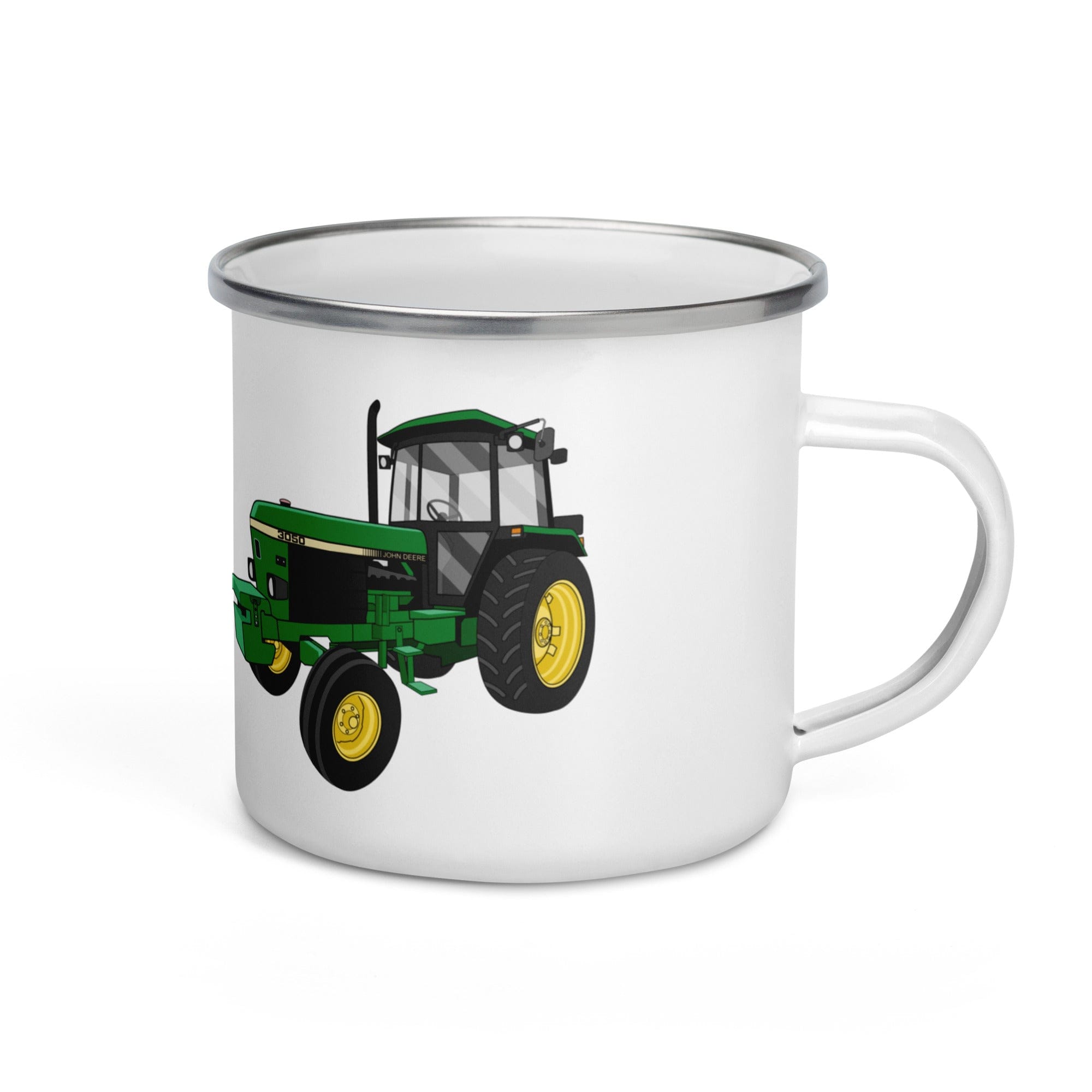 The Tractors Mugs Store John Deere 3050 2WD Enamel Mug Quality Farmers Merch