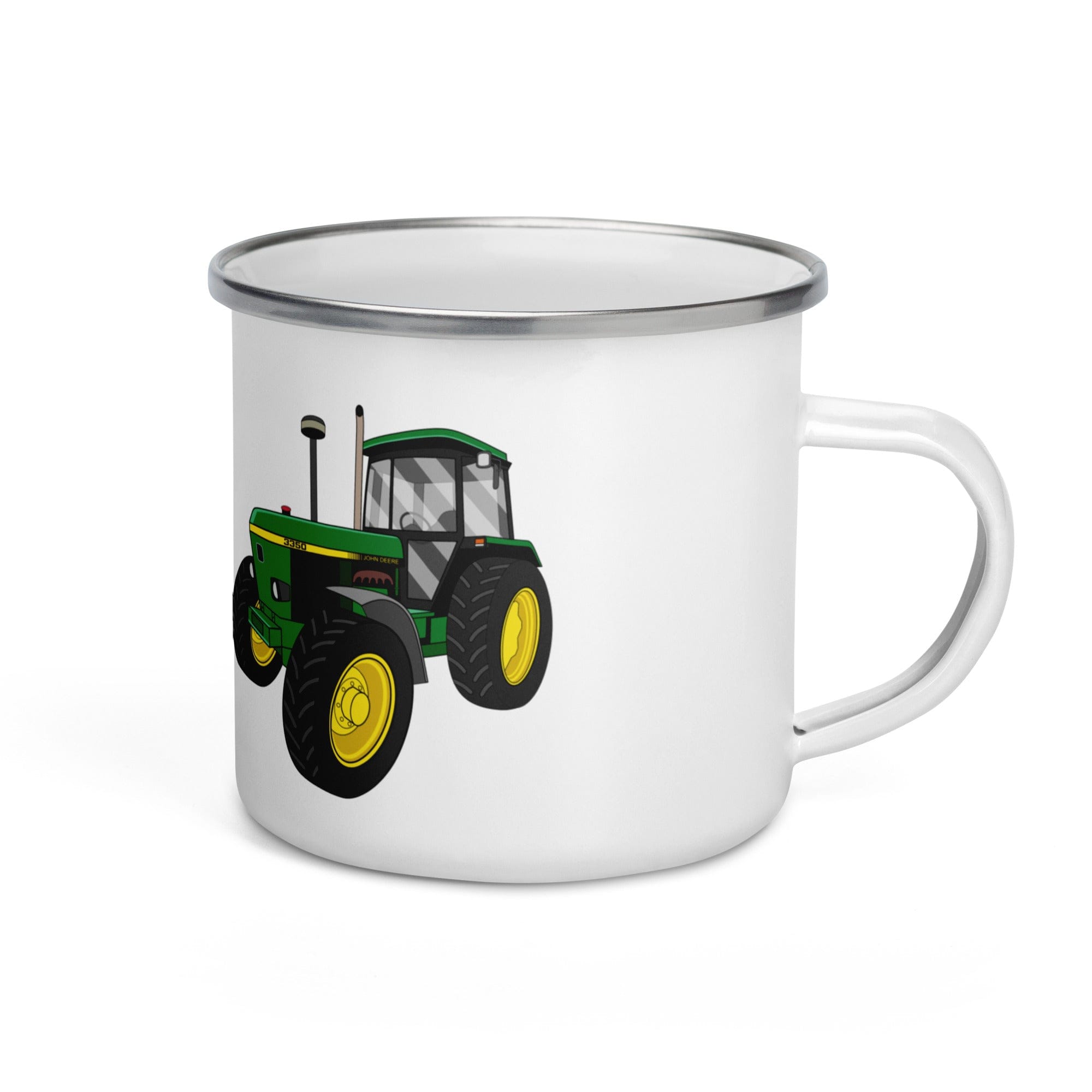 The Tractors Mugs Store John Deere 3350 4WD Enamel Mug Quality Farmers Merch