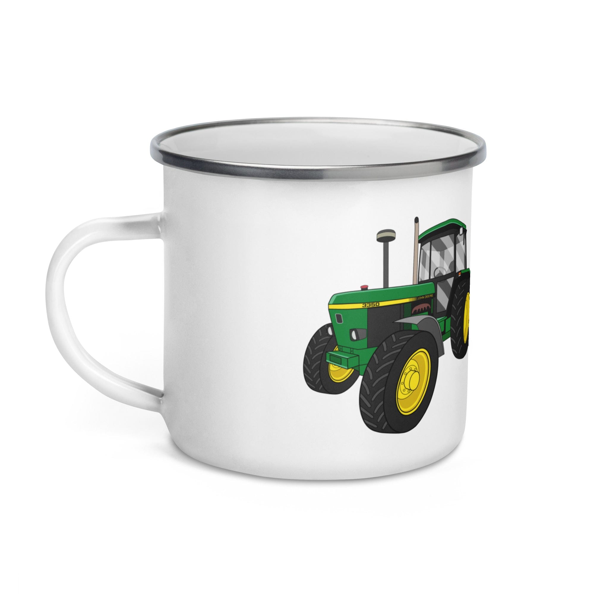 The Tractors Mugs Store John Deere 3350 4WD Enamel Mug Quality Farmers Merch