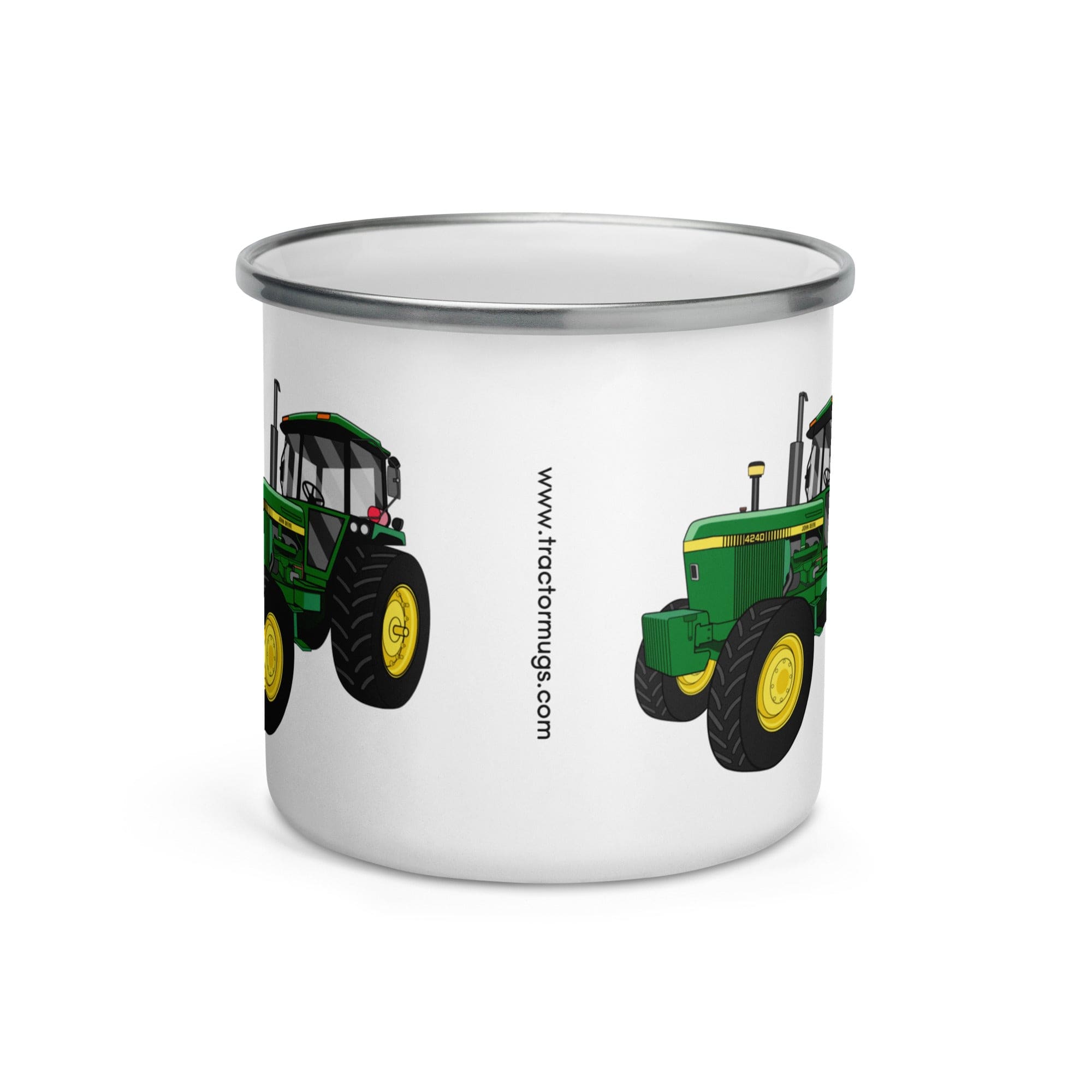 The Tractors Mugs Store John Deere 4240 | Enamel Mug Quality Farmers Merch