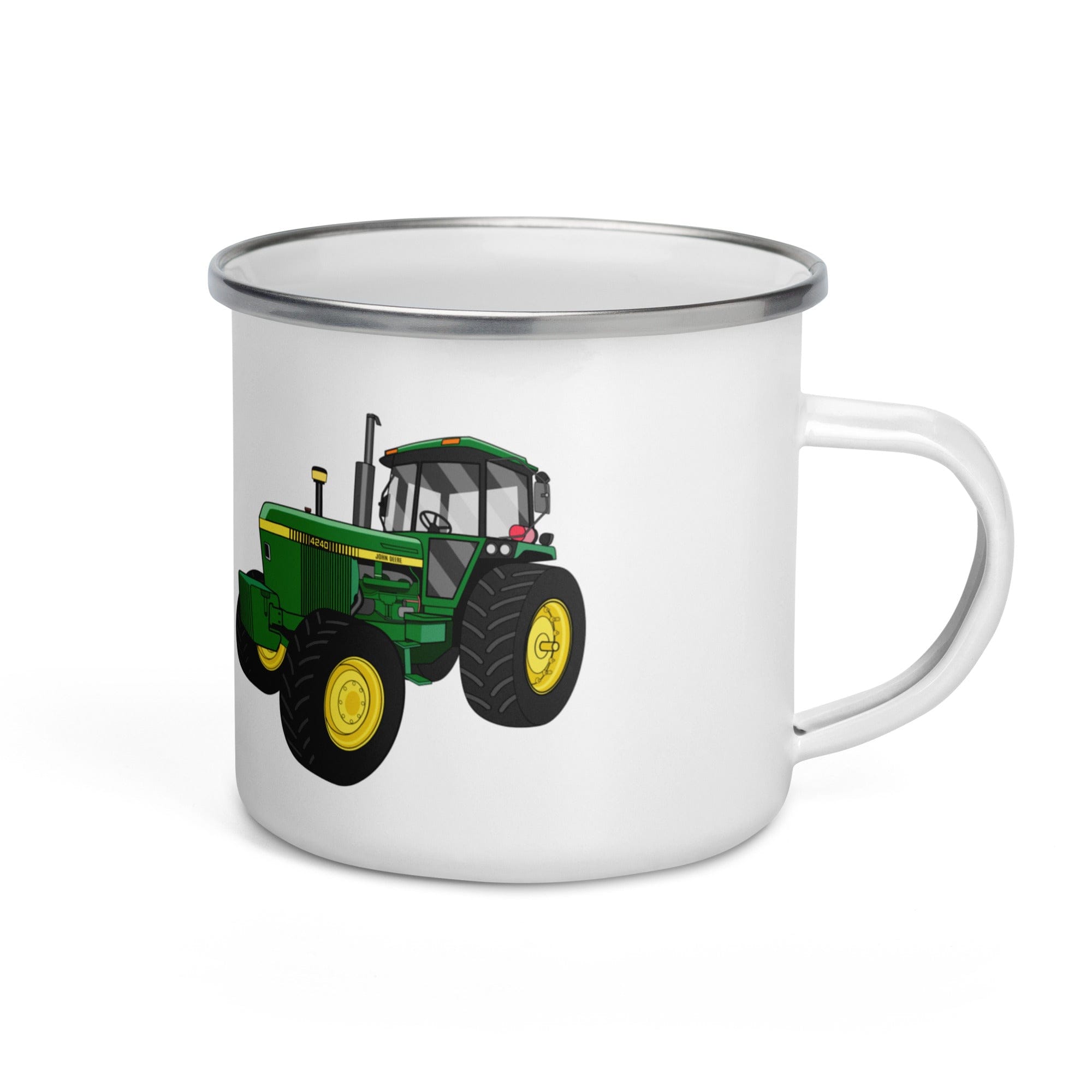 The Tractors Mugs Store John Deere 4240 | Enamel Mug Quality Farmers Merch