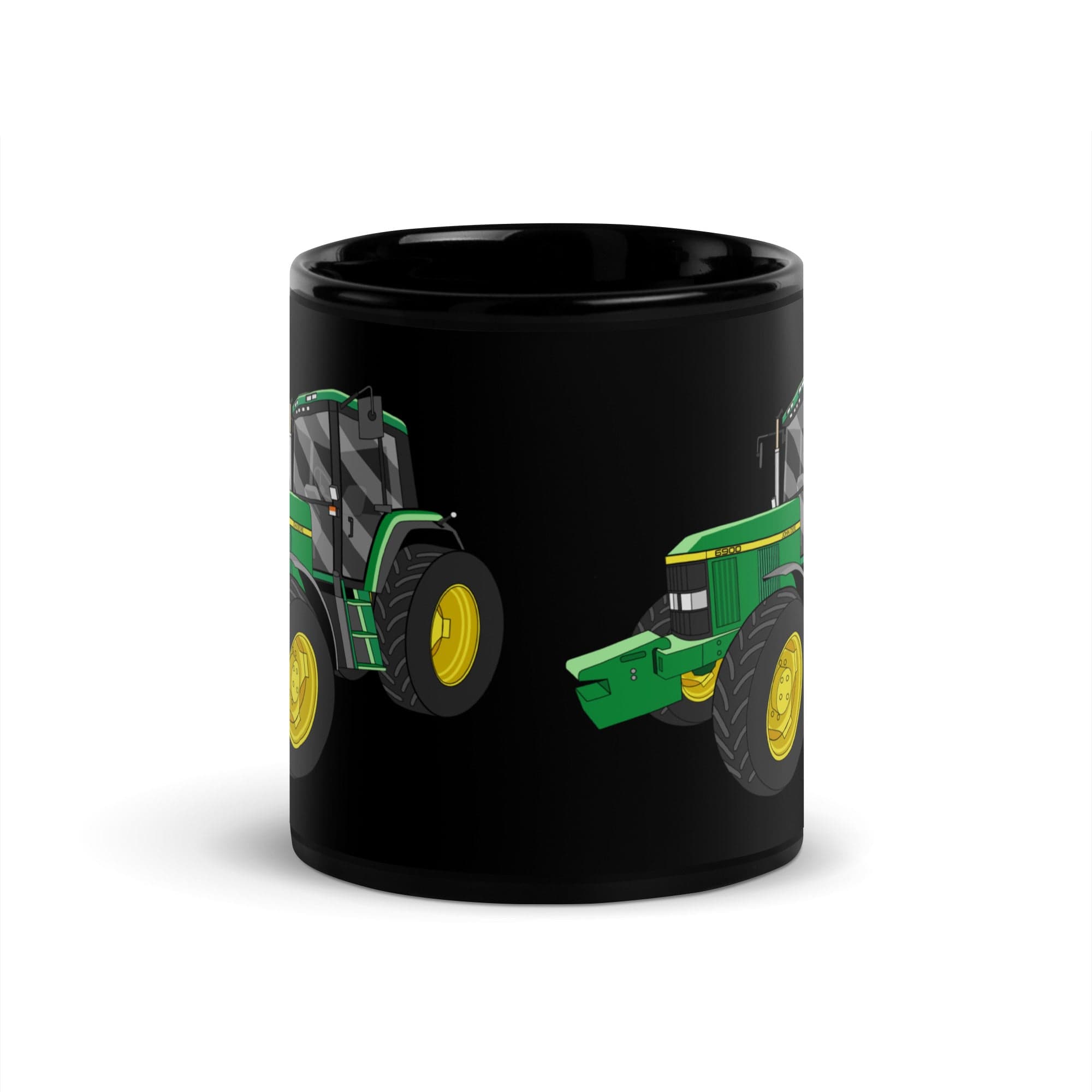 The Tractors Mugs Store John Deere 6900 | Black Glossy Mug Quality Farmers Merch