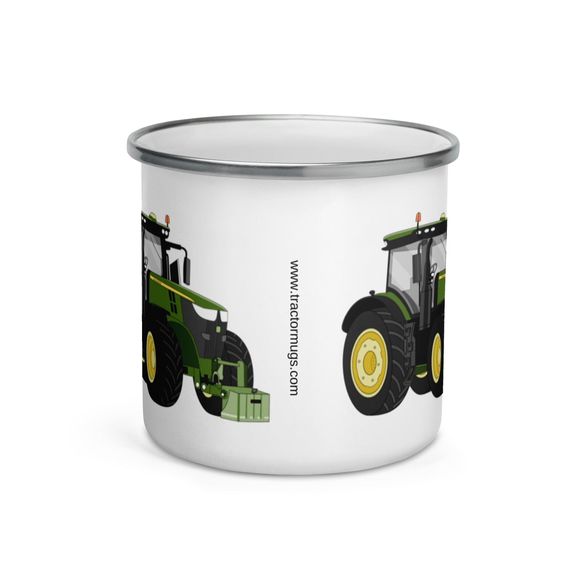 The Tractors Mugs Store John Deere 7310R Enamel Mug Quality Farmers Merch