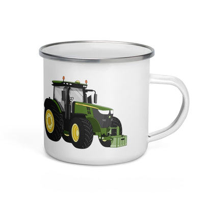 The Tractors Mugs Store John Deere 7310R Enamel Mug Quality Farmers Merch