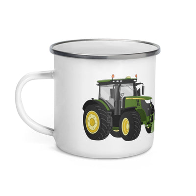 The Tractors Mugs Store John Deere 7310R Enamel Mug Quality Farmers Merch