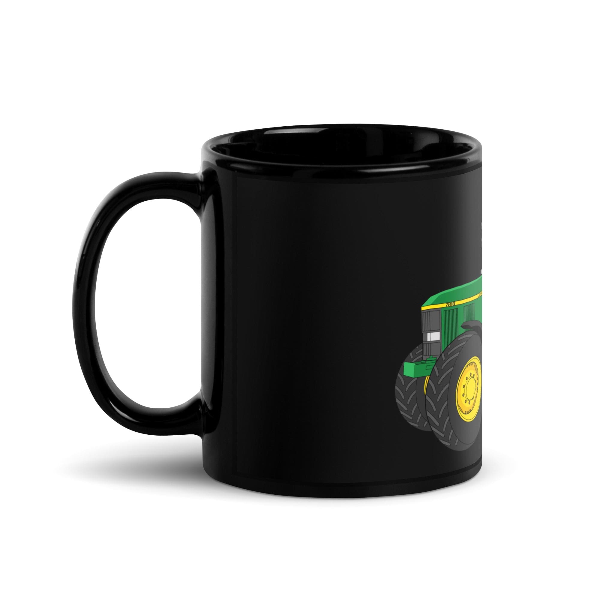 The Tractors Mugs Store John Deere 7810 Black Glossy Mug Quality Farmers Merch