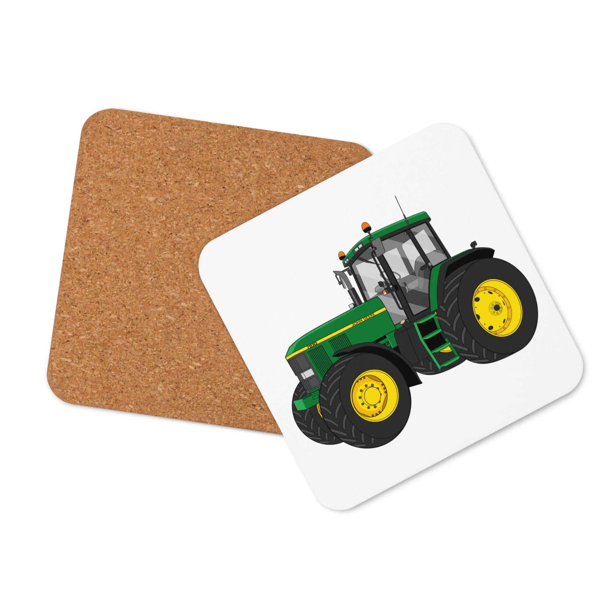 The Tractors Mugs Store John Deere 7810 Cork-back coaster Quality Farmers Merch