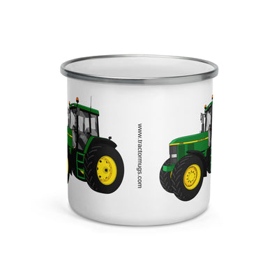 The Tractors Mugs Store John Deere 7810 Enamel Mug Quality Farmers Merch