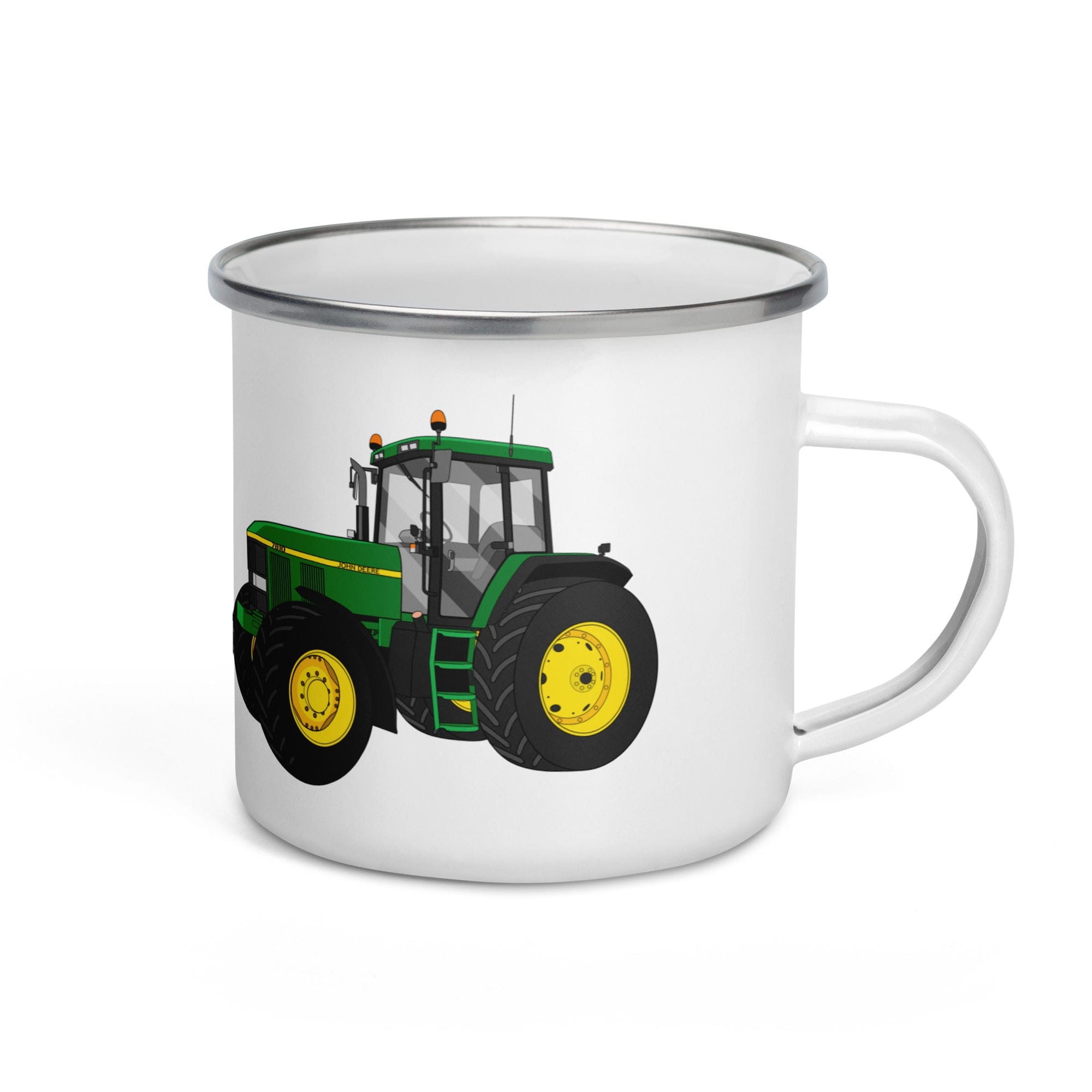 The Tractors Mugs Store John Deere 7810 Enamel Mug Quality Farmers Merch