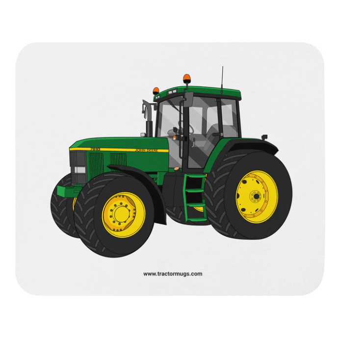 The Tractors Mugs Store John Deere 7810 Harvest Bundle | Enamel Mug + Towel + Mouse Pad Quality Farmers Merch