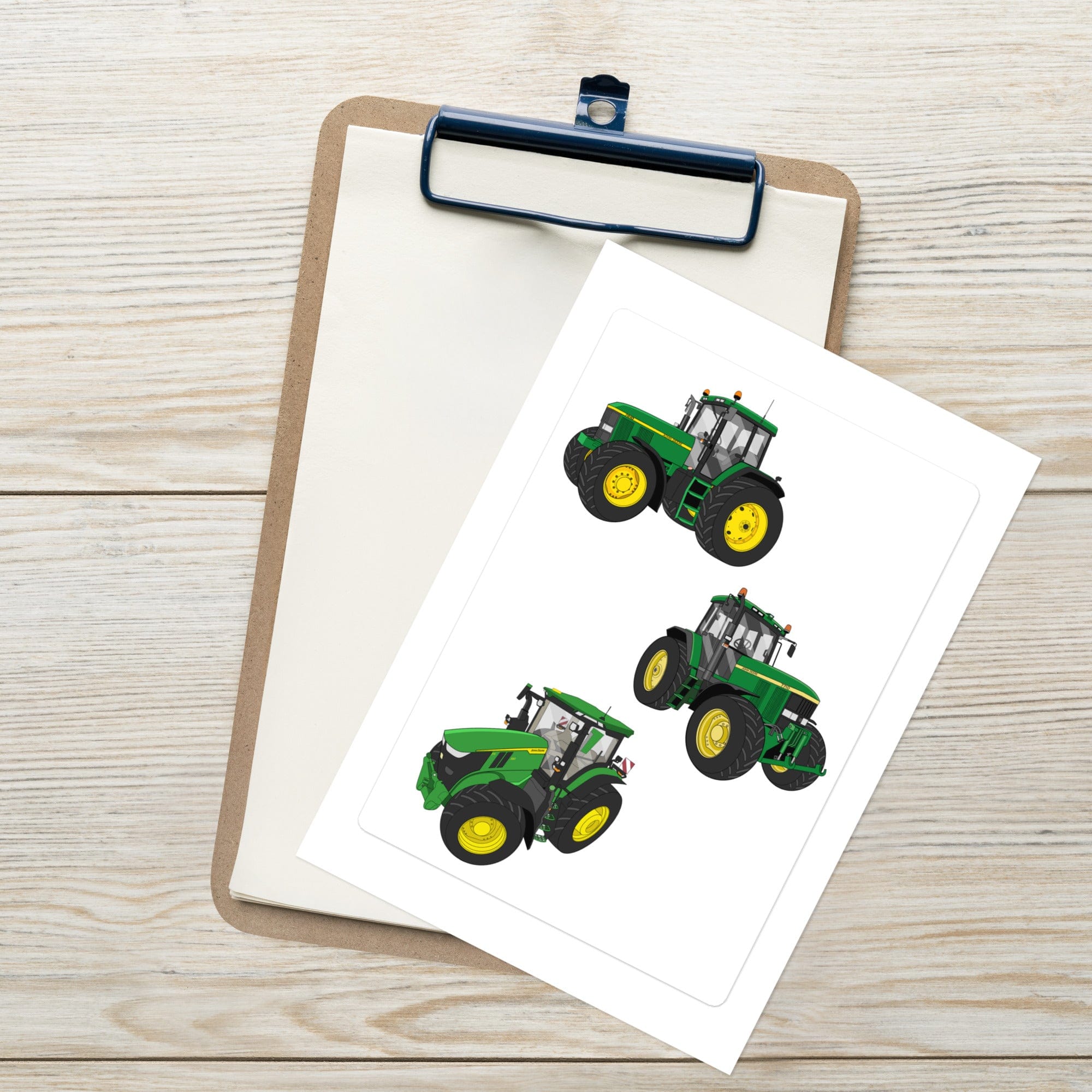 The Tractors Mugs Store John Deere 7810 Sticker Sheet Quality Farmers Merch