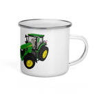 The Tractors Mugs Store John Deere 7R 350 auto powr Enamel Mug Quality Farmers Merch