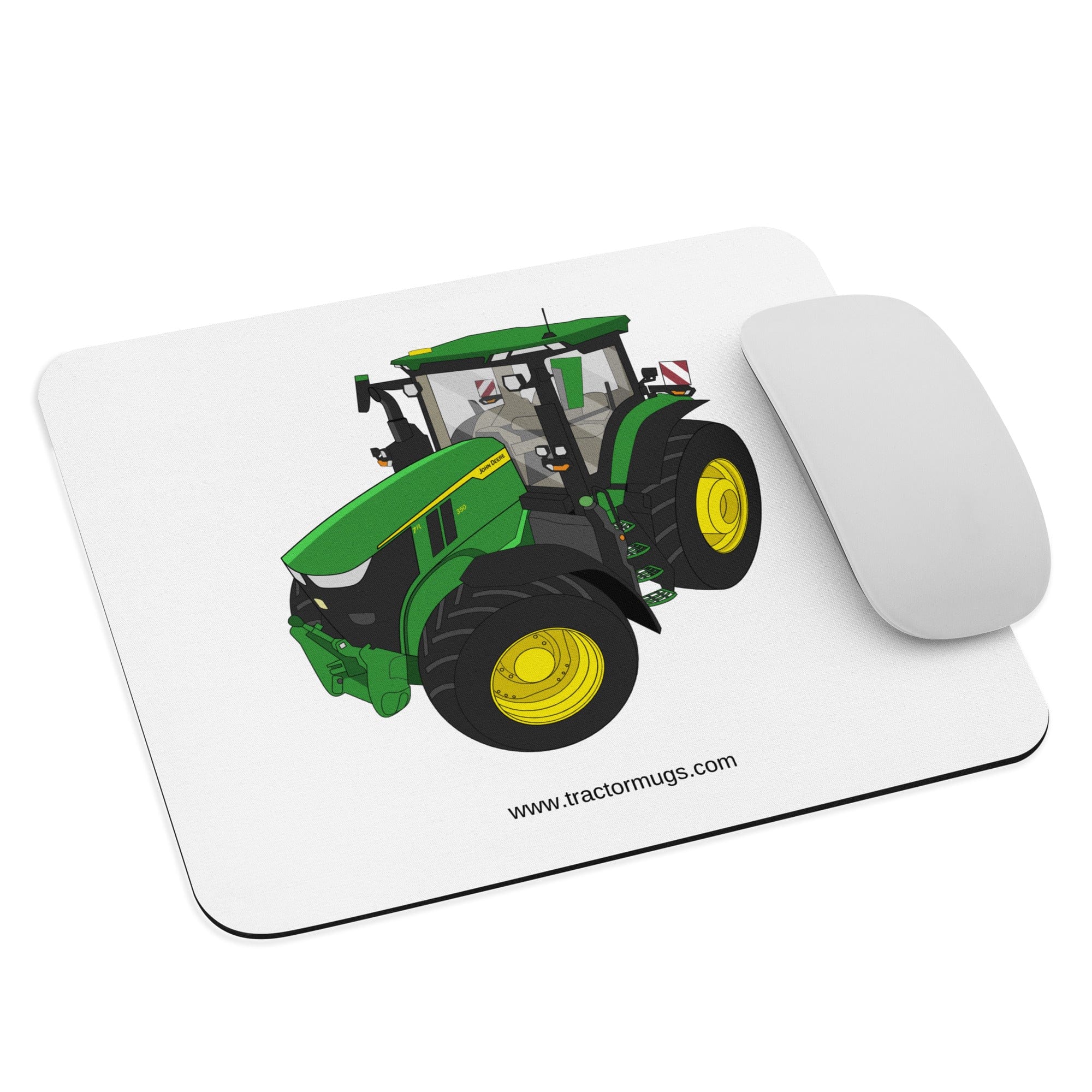 The Tractors Mugs Store John Deere 7R 350 auto powr Mouse pad Quality Farmers Merch